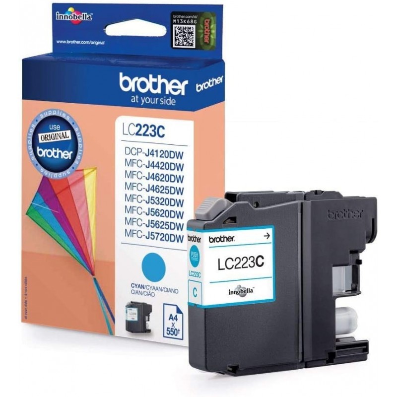 TINTEIRO ORIGINAL BROTHER LC223C CYAN