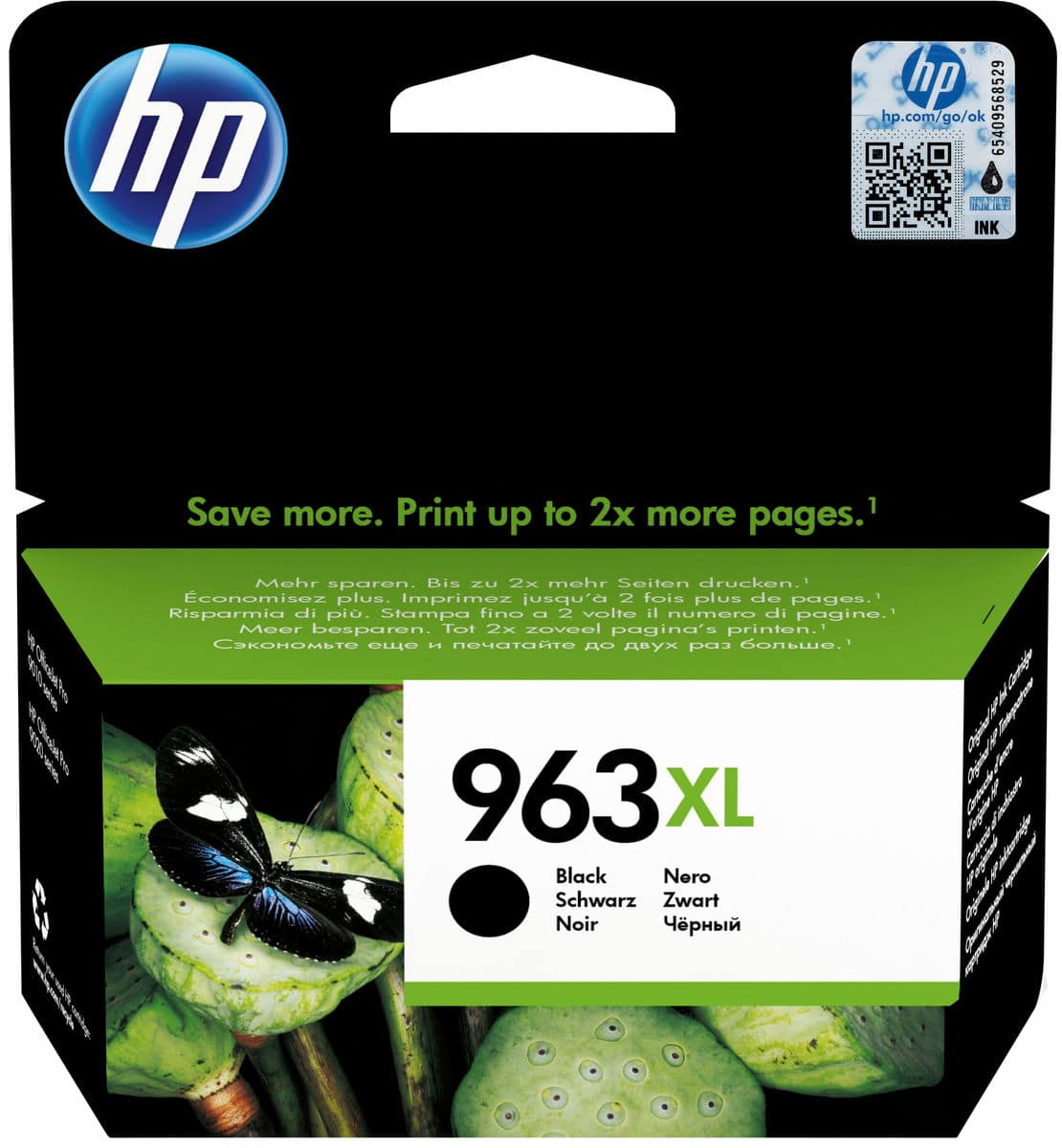 TINTEIRO ORIGINAL PRETO HP OFFICEJET PRO 9010/9012/9020/9025 HP963XL